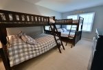 Bedroom 4 2 pyramid bunk beds twin over full